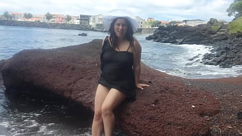 Preview 3 of Amrapali Dubey Porn Video - Curvy Lady Dresses up in Sexy Clothes,  Masturbates on the Beach and Photoshoot
