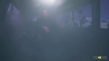Preview 1 of Sex Com420p - Blonde 20yo Slut Fucked By Monster Cocked Reaper - Bangbus Halloween Edition