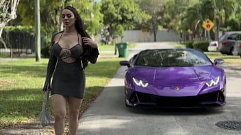 Preview 1 of Teen Small Frist Time Fok - My Pussy Magnet Lambo Had This Big Booty Brunette Swallow All My Cum