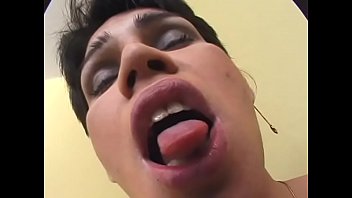 Preview 1 of Mywife Mp4 - Awesome latina tranny whore Paola Tappes masturbates then gets her fuckholes plowed by two fit studs