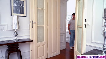 Preview 1 of Skyy Knox Gay Porn - Stepson walks in on huge boobs stepmom MILF Josephine Jackson in the shower