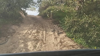 Preview 2 of Japanese Neighbour Fuck Forcely - Guy of car spills a lot of milk on a trail near the sea
