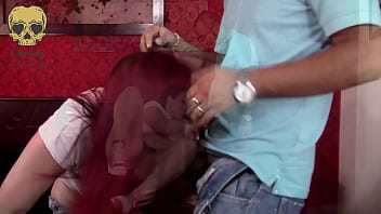 Preview 2 of Geng Rip - Sucking the cock of the webcam studio monitor