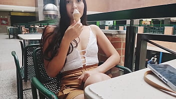 Preview 2 of Techer Studient X - Meeting at the mall ends with a fuck at home with a stranger and a cute Latin girl