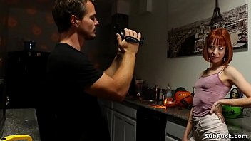 Preview 1 of Busty Mary Cock - Redhead in strait jacket gangbang fucked