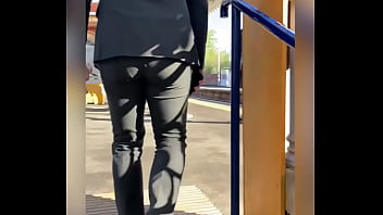 Preview 4 of Teen Fucks Huge Cock - Shiny suit