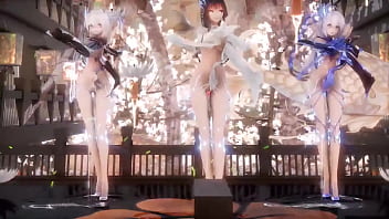 Preview 3 of Mila Marx Babe - MMD R18 K a n g Xi &amp_ H a K u