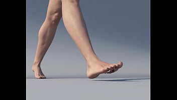 Preview 4 of Babybab Fuck - giantess walking with men stuck bare footed