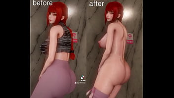 Preview 3 of Mia Taxi Service - [R18 Tiktok] Chainsawman Makika Twrk Challenge Secret Account