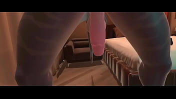 Preview 1 of Euro Slut Masturbating - Futanari furry gozando na minha boca