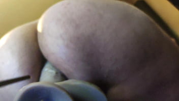 Preview 2 of Hot Sacrtry - shimmyo fucks a big dildo