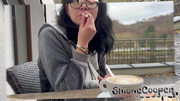 Preview 1 of Xxxcbm - Morning First Long Cigarette and Very Hard My Nipples because was minus outsite