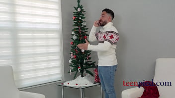 Preview 1 of Gay Bed Humping - Sweet Christmas Pie For Horny Teen- Carolina Sweets