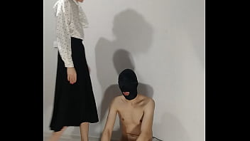 Preview 1 of Turbanned Mom - Took a slave on probation Day 1