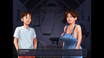 Preview 1 of Devdath - Let&#039_s Play - Summertime Saga,  With Overalls Diane in the barn