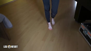 Preview 2 of Triscute Boobs - Feet Obsession Lou Nesbit,  Lia Louise