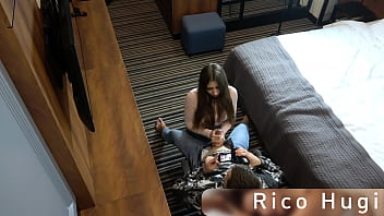 Preview 2 of Japnase Mom And Son - Guy after the first date offers a hot brunette to have sex with him,  and shoot it on video