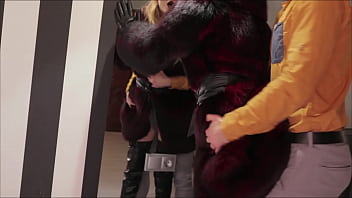 Preview 4 of Enid Sextapes - VERY BEST ROUGH VIDEO! Mistress Otta goes wild. Fur coat sex bdsm (TRAILER)