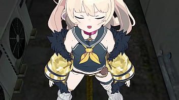 Preview 3 of Schoolgirl Uniform Anal Rape - MMD azurlane Bache sex in Dark Alleyway