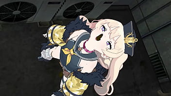 Preview 4 of Schoolgirl Uniform Anal Rape - MMD azurlane Bache sex in Dark Alleyway