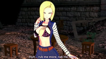 Preview 1 of Teeny Weeny Gets Germaned - android number 18 sucking and getting fucked in diferent positions   pov | Dragon ball Z | Part 1