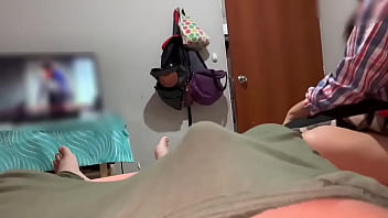 Preview 1 of 3xxx Hot Porn Peppers - Me masturbo detr&aacute_s de mi hermanastra vi&eacute_ndole el culo me descubre y me ayuda a terminar di&aacute_logos en espa&ntilde_ol subt&iacute_tulos ingl&eacute_s