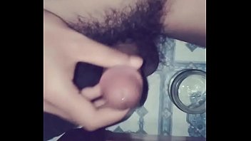 Preview 3 of Black Cock Cult - Shemale masturbate and cum in a dark room