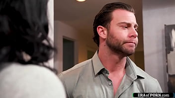 Preview 1 of Samoles Faking - EraOfPorn.com - Big tits milf titfucks a male pornstar
