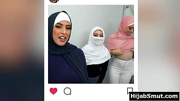 Preview 1 of Comlex Sex - Lucky guy fucks muslim girlfriend &amp_ her besties