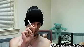 Preview 1 of Bao Ree Ki Chudai - Straight Axel and Billy masturbate while smoking
