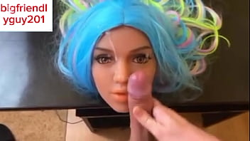 Preview 4 of Old And New Young - Horny Guy Moaning while Cumming on Sex Doll Face and Talks Dirty
