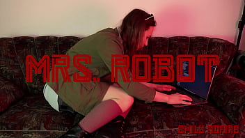 Preview 1 of Indian Sex Video Puna - Darlene Alderson sucks and fucks her dildo instead of hacking - Emily Adaire Cosplay
