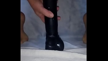 Preview 1 of Asian Bueaty - A huge (32/7cm) dildo fits completely into my greedy pussy