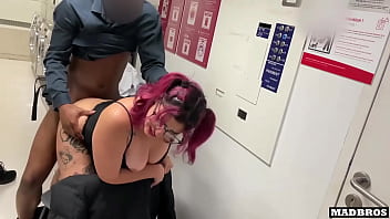 Preview 4 of Tia Lety - Hot Girl with Big Ass Fucked by 2 BBC in a&nbsp_Laundry room !!!