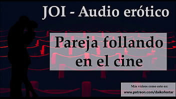 Preview 2 of Abrella Farera - Escondidos En El Cine. JOI En Espa&ntilde_ol.