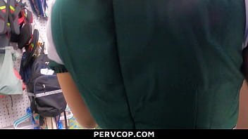 Preview 1 of First Time Fuck With Boss - Kiana Kumani Wants to Stay out Of Serious Trouble - Pervcop