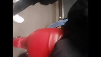 Preview 2 of Tits Between Fuck Hard - Leather hot