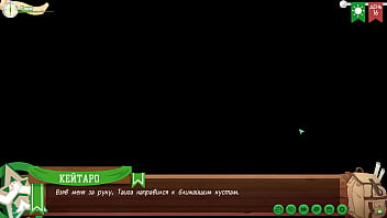 Preview 1 of A Lebsian - Game: Friends Camp path 2,  part 16 - Blowjob for Taiga (russian voiceover)
