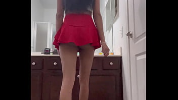 Preview 4 of All Girl Sxx - Hidden camera in step sis bathroom sexy fat pussy lips
