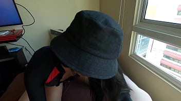 Preview 4 of Belia Gril - Daisy Ladyboy Blowjob Black Hat