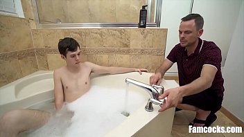 Preview 2 of Wild West Porn - Cleaning step Son After A Game And Treating Him With &#039_s Cock