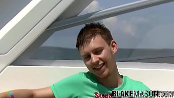 Preview 1 of Manuel Ferrara Anal Raw - Twink loves wanking solo on a boat far from shore