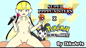 Preview 4 of Brunette In Red Fishnet - PPPPU Gaiden Music: Elesa 2nd Theme