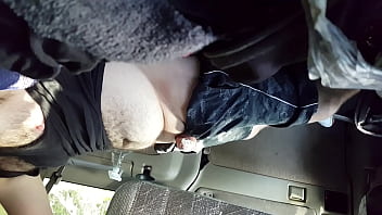 Preview 2 of Slim Ebony Twerking - Jacking my cock in public