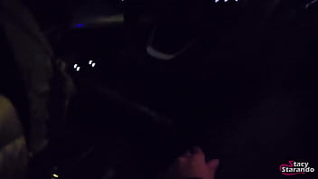 Preview 1 of Pik Xxx Woe - My stepsister couldn&#039_t wait to get home and sucked my dick in car! - POV OUTDOOR HOMEMADE