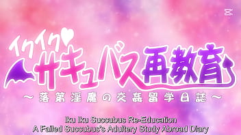 Preview 1 of Ailson Tyler Sexx - Ikuiku Succubus Saikyouiku - Hentai