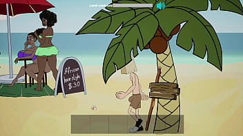 Preview 1 of Peksten - Sex Game 2D 3D Fuckerman 06 Beach