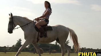 Preview 1 of Assamese Housewi - Fhuta - Cowgirl Alice Romain Gets Anal By The Lake
