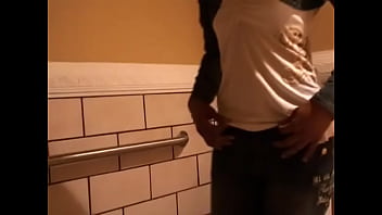 Preview 2 of Gov Deals Nude Teen - Slim ebony babe with shaved cunt blows golden shower down the toilet