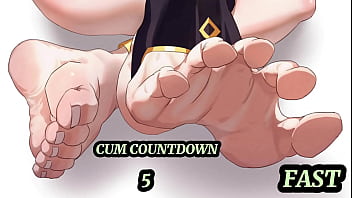 Preview 4 of Ni A Falda - (Hentai JOI) 4 Minute Challenge: Feet and Armpit Worship PART2 (femdom,  beta safe,  premature)